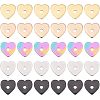 60Pcs 5 Colors 304 Stainless Steel Beads STAS-UN0039-53-1