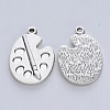 Tibetan Style Alloy Pendants X-TIBE-R316-001AS-RS-2