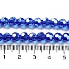 Electroplate Transparent Glass Beads Strands EGLA-A035-T6mm-A21-4