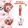 Soccer Keychain Cool Soccer Ball Keychain with Inspirational Quotes Mini Soccer Balls Team Sports Football Keychains for Boys Soccer Party Favors Toys Decorations JX297D-3