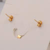 Drop 304 Stainless Steel Acrylic Pendants & Stud Earrings Jewelry Sets SJEW-F047-02A-2