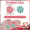 60Pcs 3 Styles Resin Buttons BUTT-ME0001-20-2