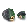 Faceted Natural Ruby in Zoisite Openable Perfume Bottle Pendants G-M357-01G-G-3
