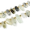 Natural Prehnite Beads Strands G-Z091-A44-4