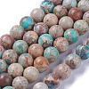 Natural Imperial Jasper Beads Strands X-G-I122-8mm-12-2