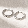 Rack Plating Brass Micro Pave Cubic Zirconia Hoop Earrings EJEW-H143-15P-2