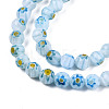 Round Millefiori Glass Beads Strands LK-P001-36-3