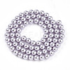 Baking Paint Pearlized Glass Pearl Bead Strands HY-N002-5mm-A04-3