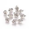 Antique Silver Alloy Cake Pendants X-TIBEP-A113361-AS-LF-1