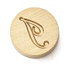Golden Tone Brass Letter Stamps KK-R005-01I-1