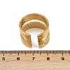 304 Stainless Steel Cuff Open Rings for Women LS-RJEW-H255-01G-06-5