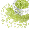 Transparent Glass Bugle Beads SEED-N005-001-C13-1
