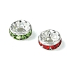 156Pcs 12 Styles Brass with Iron Rhinestone Spacer Beads FIND-FS0002-44-2