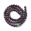 Natural Red Corundum/Ruby and Sapphire Beads Strands G-R465-26A-2