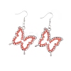 Glass Dangle Earring & Pendant Necklace Jewelry Sets SJEW-JS01076-02-8