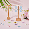50Pcs Baking Paint Opaque Alloy Beads FIND-SP0002-43-4