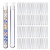 150Pcs Plastic Sewing Needle Organizers Tubes with Cap CON-CA0001-037B-8