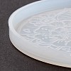 DIY Flat Round Cup Mat Silicone Molds DIY-E036-06-6
