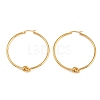 304 Stainless Steel knot Hoop Earrings EJEW-D330-01G-2