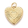 Rack Plating Real 18K Gold Plated Brass Pendants KK-E260-01G-W-2