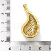 Rack Plating Brass Micro Pave Cubic Zirconia Pendants KK-I718-13G-3