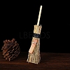 Witch Broom Straw with Natural Gemstone Witch Brooms PW-WG5AE4E-02-1