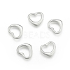 Brass Heart Charms KK-BB11607-2