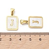 Ion Plating(IP) 304 Stainless Steel Pave Shell Pendants STAS-G327-01G-J-3