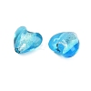 Handmade Silver Foil Lampwork Glass Beads LAMP-Q005-06B-3