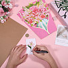 DIY Paper Flower Bouquet Greeting Card Sets AJEW-WH0455-197B-3