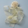 Cloth Rose Ribbon Chokers FIND-TAC0011-76A-1