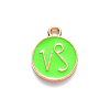 Alloy Enamel Pendants X-ENAM-S124-01B-06E-2