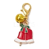 Christmas Alloy Enamel Pendants Decorations HJEW-JM01073-2