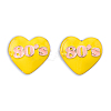 Heart with Word 80's Enamel Pin JEWB-N007-180-1