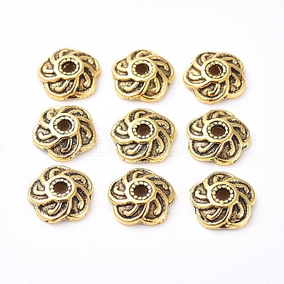 Tibetan Style Caps LS-TIBEB-EA9031Y-AG-FF-1