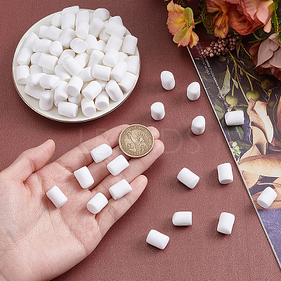 120Pcs Resin Marshmallow Figurine DJEW-NB0001-57-1