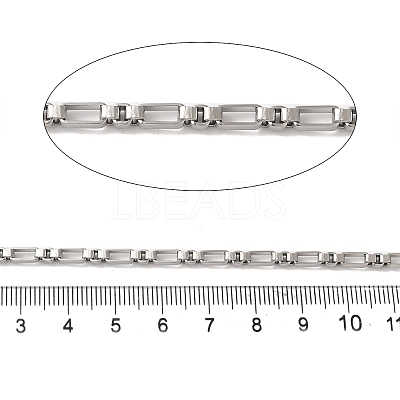 Tarnish Resistant 304 Stainless Steel Link Chains CHS-A012-04B-P-1