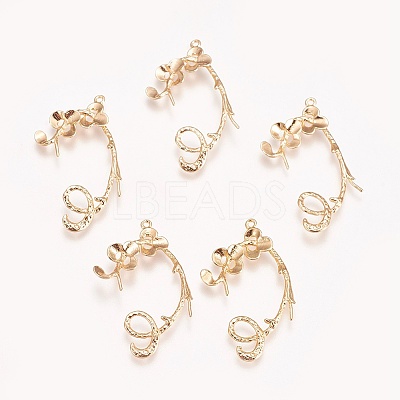 Brass Peg Bails Pendants LS-KK-E760-30G-NF-1