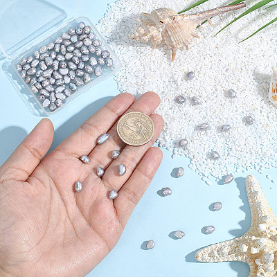 120Pcs Dyed Natural Cultured Freshwater Pearl Beads PEAR-PA0001-07B-1