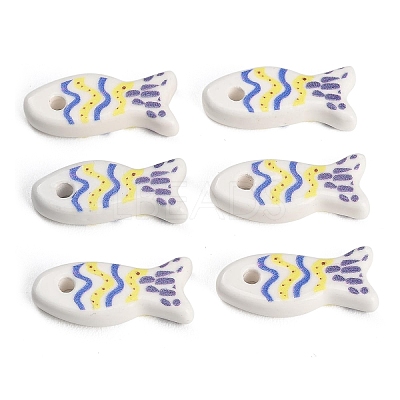 Printed Handmade Porcelain Pendants PR-CBAB520-02A-1