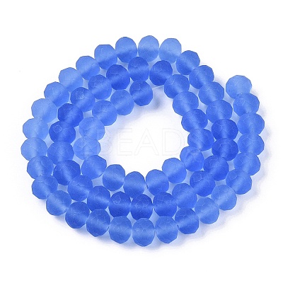 Transparent Glass Beads Strands EGLA-A044-T8mm-MD14-1