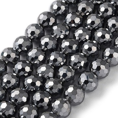 Terahertz Stone Beads Strands G-G048-A01-03-1
