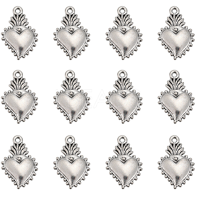 80Pcs Tibetan Style Alloy Pendants FIND-SC0007-74-1