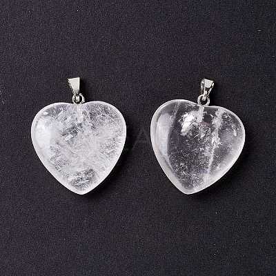 Natural Quartz Crystal Pendants X-G-G956-B56-FF-1