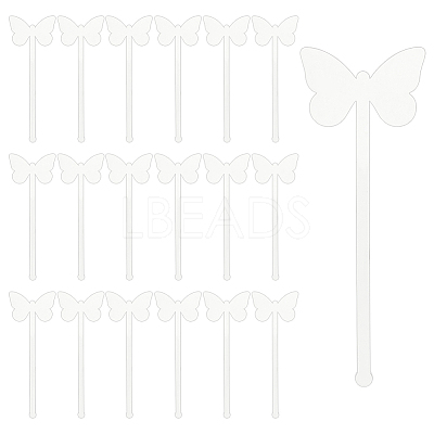 24Pcs Transparent Acrylic Stirring Rods AJEW-FG0003-15B-1