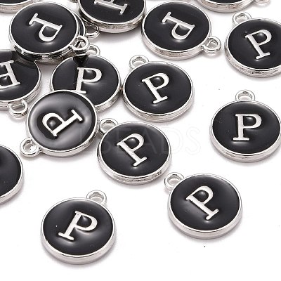 Platinum Plated Alloy Charms ENAM-S118-02P-P-1