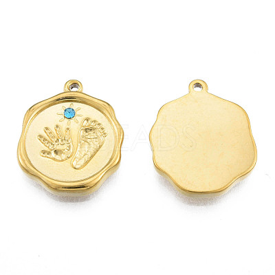 304 Stainless Steel Pendants STAS-N098-159LG-1