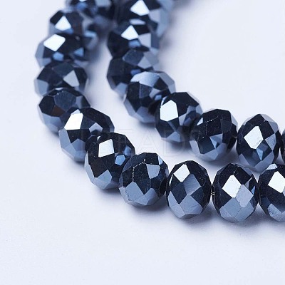 Electroplate Glass Beads Strands EGLA-A044-P2mm-A18-1