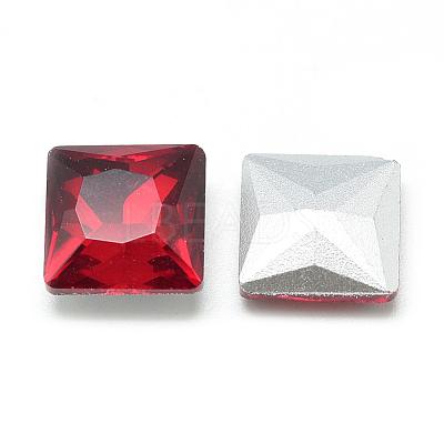 Pointed Back Glass Rhinestone Cabochons RGLA-T027-8x8mm-05-1