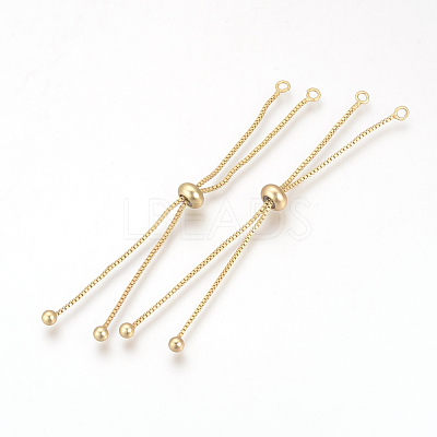 Brass Box Chain Slider Bracelet Making KK-Q675-05G-1